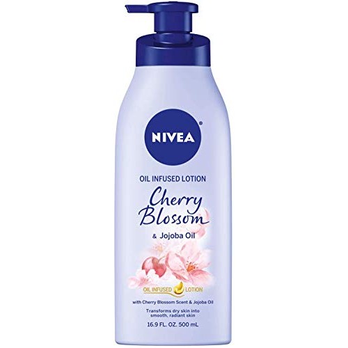NIVEA Oil Infused Body Lotion Cherry Blossom and Jojoba Oil, 16.9...