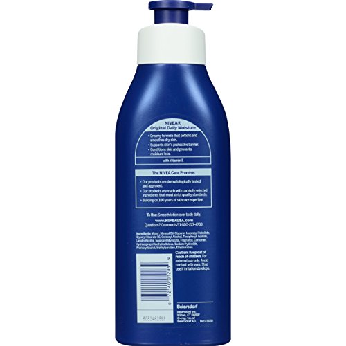 NIVEA Original Daily Moisture Body Lotion with Vitamin E, 16.9 Fl...