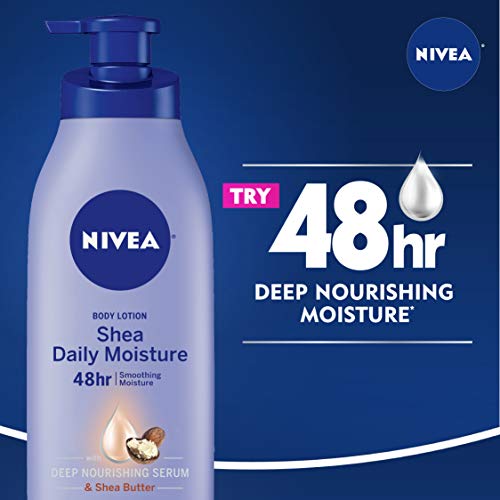 NIVEA Shea Daily Moisture Body Lotion, Dry Skin Lotion with Shea ...