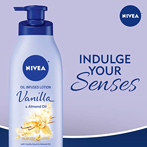 NIVEA Vanilla and Almond Oil Infused Body Lotion, 50.7 Fl Oz, Pac...