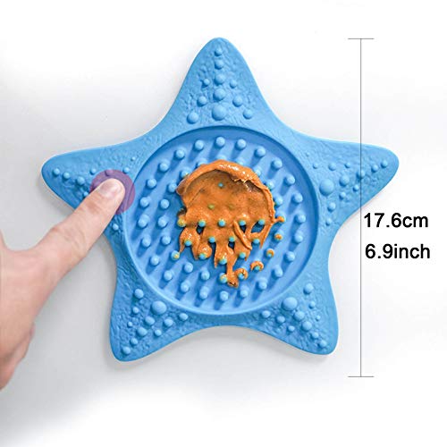 Lick Pad for Dogs, Suction Cup Slow Feeder Dog Bath Peanut Butter...