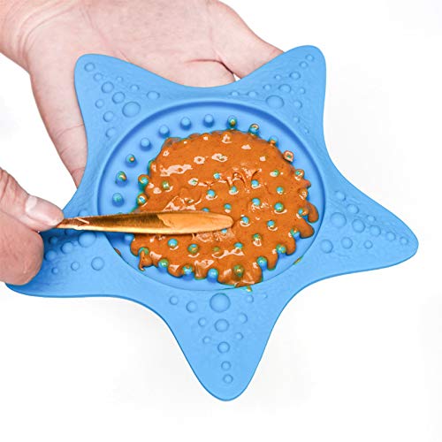 Lick Pad for Dogs, Suction Cup Slow Feeder Dog Bath Peanut Butter...