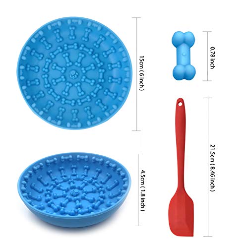 NKZ Slow Feeder Dog Bowls, Suction Cup Medium Large Sized Dog Lic...