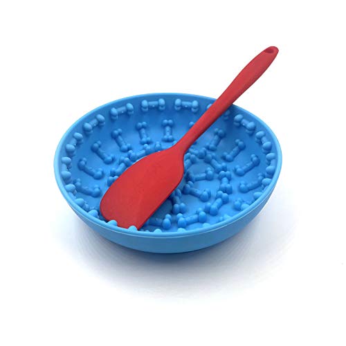 NKZ Slow Feeder Dog Bowls, Suction Cup Medium Large Sized Dog Lic...