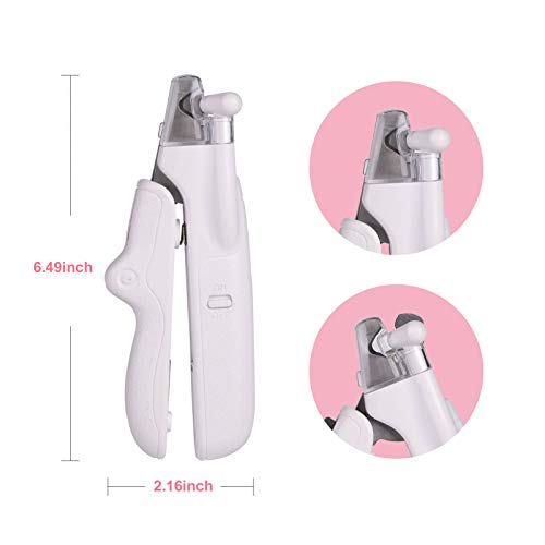 NMNM Dog Cat Nail Clippers and Trimmers with LED Light Safety Gua...