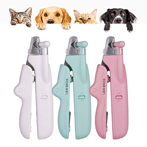 NMNM Dog Cat Nail Clippers and Trimmers with LED Light Safety Gua...