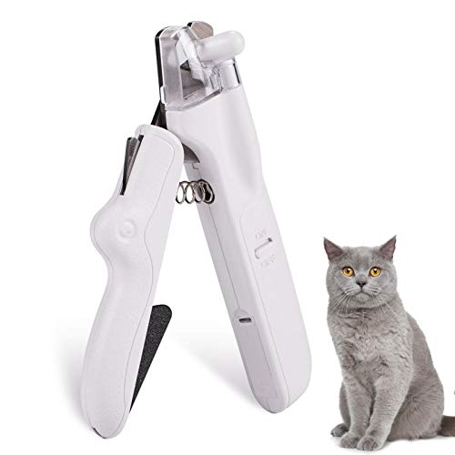 NMNM Dog Cat Nail Clippers and Trimmers with LED Light Safety Gua...