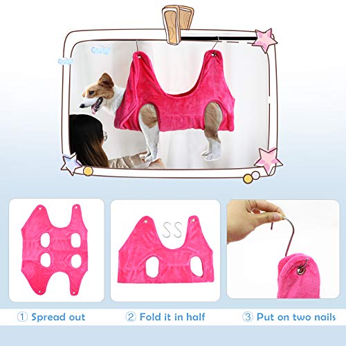 NN/AA Dog Hammock Helper 2 in 1 Towel Drying Towel Dog Cat Groomi...