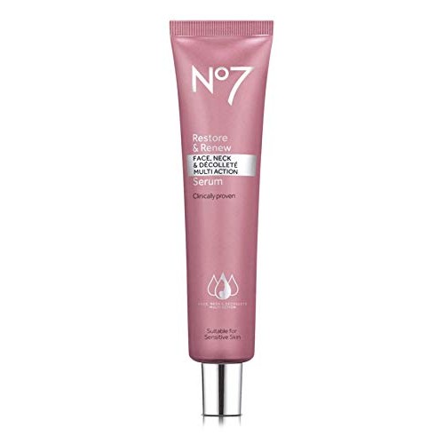 No7 Restore and Renew Face and Neck Multi Action Serum 1.69 fl oz