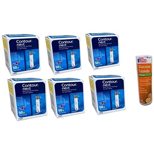 300 Diabetic Test Strips 7308 6 Boxes of 50 with Glucose Tablet...
