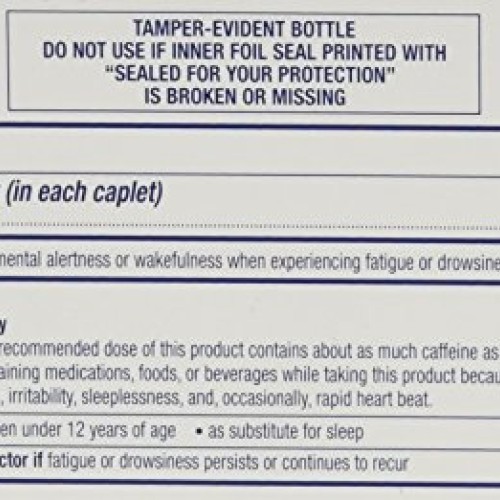 No-Doz Max Strength Fast Acting Alertness Aid, 60 Caplets