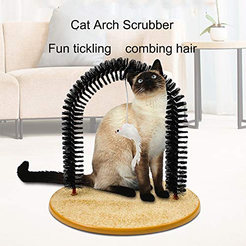 Cat Arch Self Groomer Massager Groom Toy cat Brushes Pet Puppy Ca...
