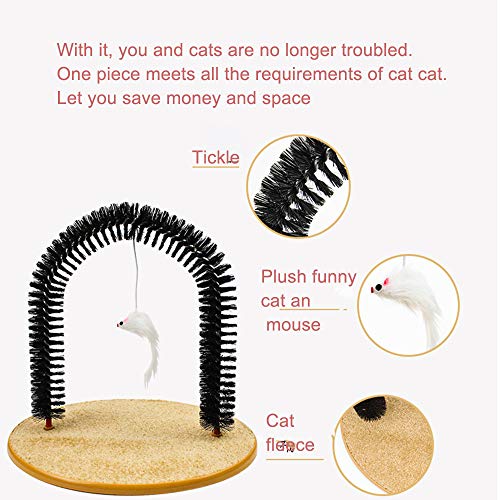 Cat Arch Self Groomer Massager Groom Toy cat Brushes Pet Puppy Ca...