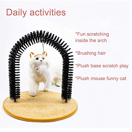 Cat Arch Self Groomer Massager Groom Toy cat Brushes Pet Puppy Ca...