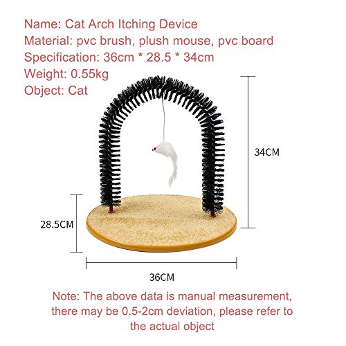 Cat Arch Self Groomer Massager Groom Toy cat Brushes Pet Puppy Ca...