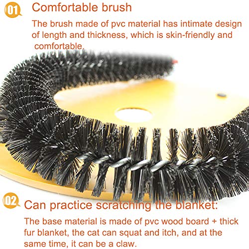 Cat Arch Self Groomer Massager Groom Toy cat Brushes Pet Puppy Ca...