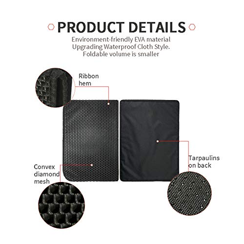 None/Brand Seven Master Cat Litter Mat, Collapsible Large Cat Lit...