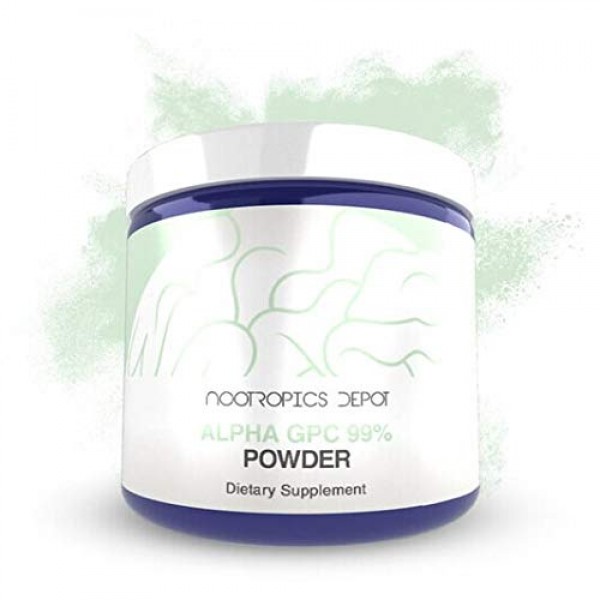 Alpha-GPC 99% Powder | 30 Grams | Nootropic Brain Booster | Choli...