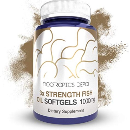Fish Oil Capsules | Triple Strength Softgels | 1000mg | 60 Count ...