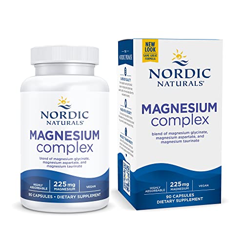 Nordic Naturals Magnesium Complex - 90 Capsules - 225 mg Magnesiu...