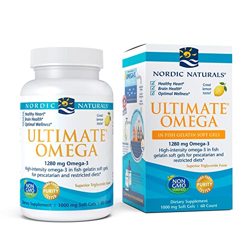 Nordic Naturals Ultimate Omega in Fish Gelatin, Lemon Flavor - 60...