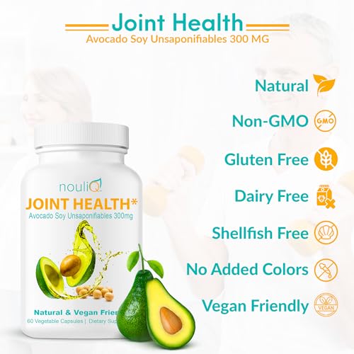 NOULIQ Natural & Vegan-Friendly Joint Health Supplement, Avocado ...