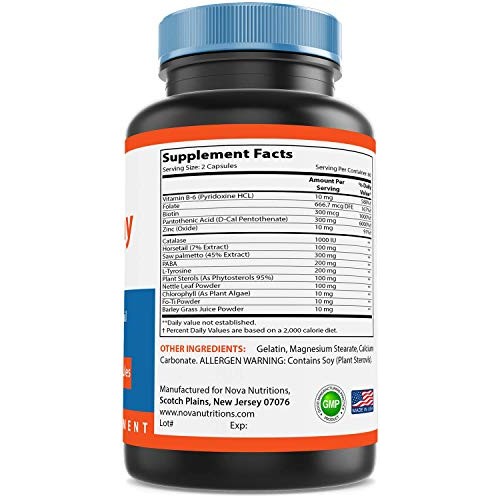 Nova Nutritions Anti-Gray Hair Formula 120 Capsules