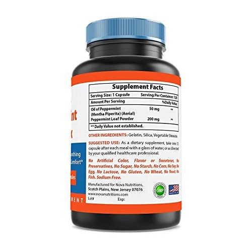 Nova Nutritions Peppermint Complex with Oil of Peppermint & Peppe...