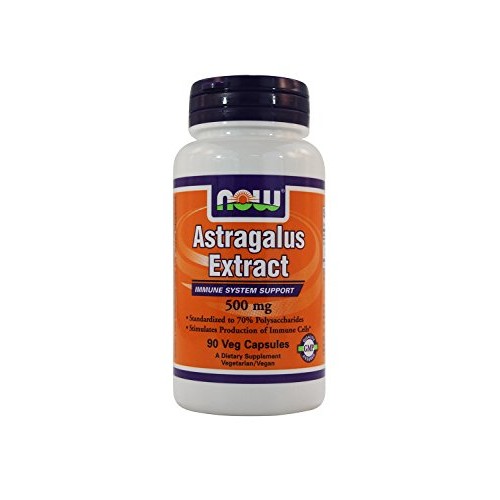 Astragalus Extract 500mg 90 VegiCaps Pack of 2