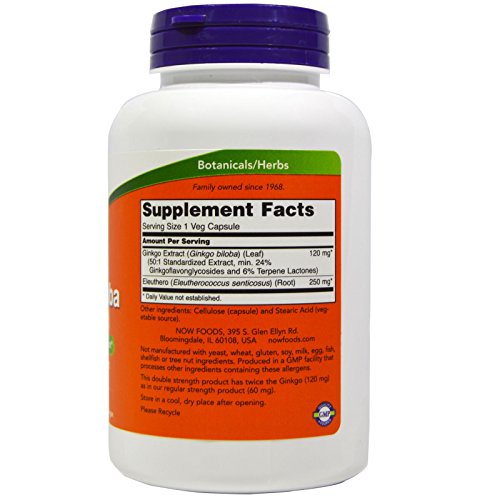 Ginkgo Biloba 120mg 200 VegiCaps Pack of 2