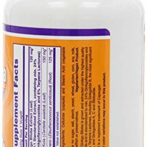 Ginkgo Biloba 120mg 200 VegiCaps Pack of 2