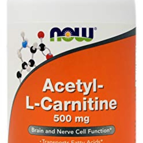 Now Acetyl-L-Carnitine 500 mg, 360 Veg Capsules