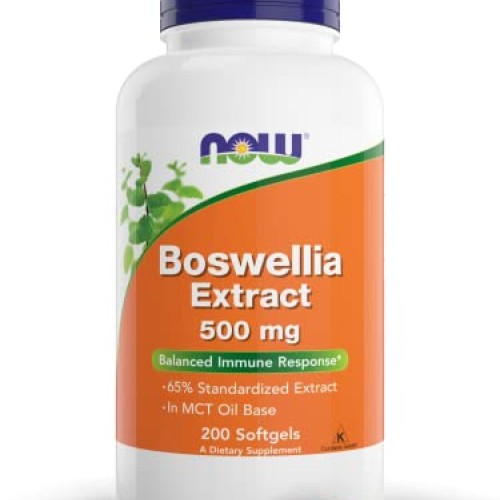 Now Boswellia Serrata Extract 500 mg, 200 Softgels - Tree Gum Res...