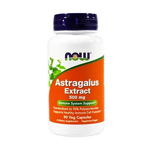 Now Foods Astragalus 70% Extractract 500mg, Veg-Capsules, 90-Coun...