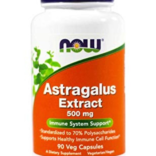 Now Foods Astragalus 70% Extractract 500mg, Veg-Capsules, 90-Coun...