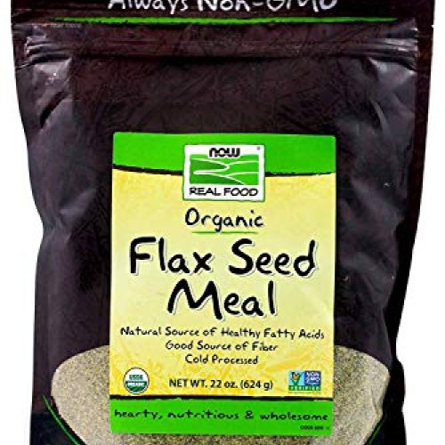 Now Foods Flax Seed Organic Meal 22 OZ - Pack of 2