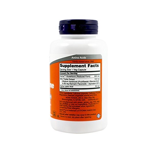 Now Foods Glutathione 500 mg - 60 Vcaps 2 Pack