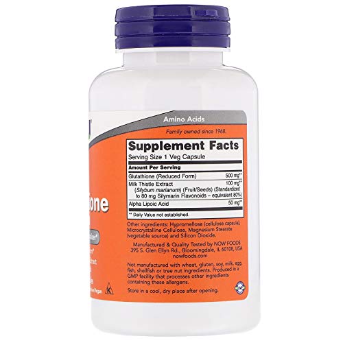 Now Foods - Glutathione Cellular Antioxidant 500 mg. - 60 Vegetar...
