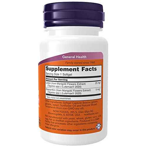 Now Foods, Lutein & Zeaxanthin, 60 Softgels - 2PC