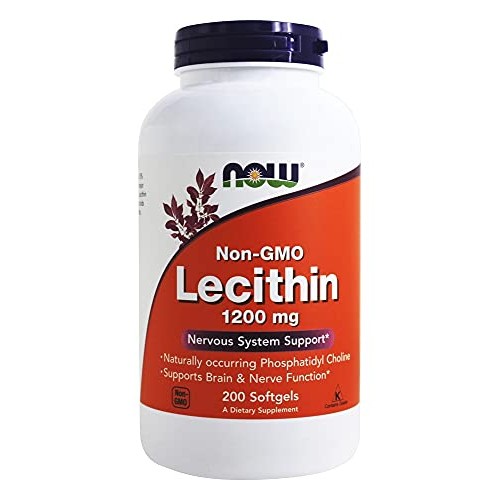 Now Foods Non-GMO Lecithin 1,200 mg 200 Sgels