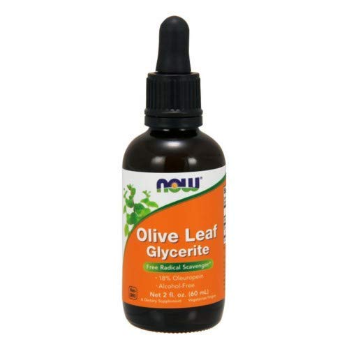 Now Foods Olive Leaf Extract, 2 OZ 18% STD GLYCERITE Pack of 2