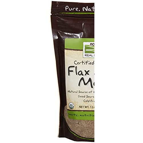 NOW Foods Organic Flax Seed Meal, 12 oz