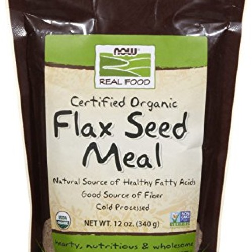 NOW Foods Organic Flax Seed Meal, 12 oz
