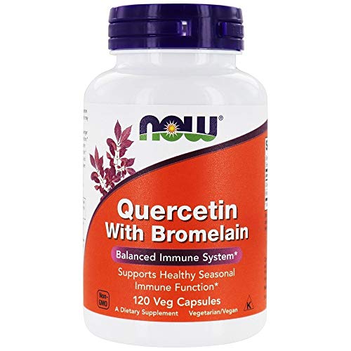 NOW Foods - Quercetin with Bromelain - 120 Vegetable Capsules