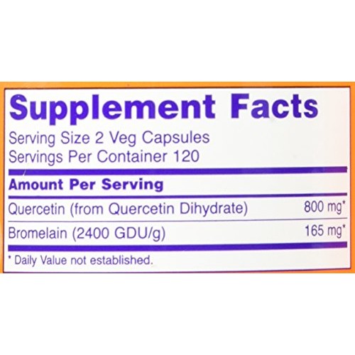 Now Foods Quercetin with Bromelain, 240 Vegetable Capsule