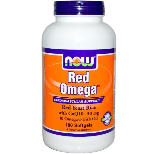 NOW Foods - Red Omega Red Yeast Rice With CoQ10 30 mg. - 180 Soft...