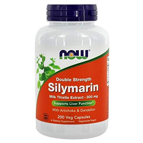 Now Foods Silymarin/Milk Thistle Extract 2X - 300Mg, 200 Vcaps P...