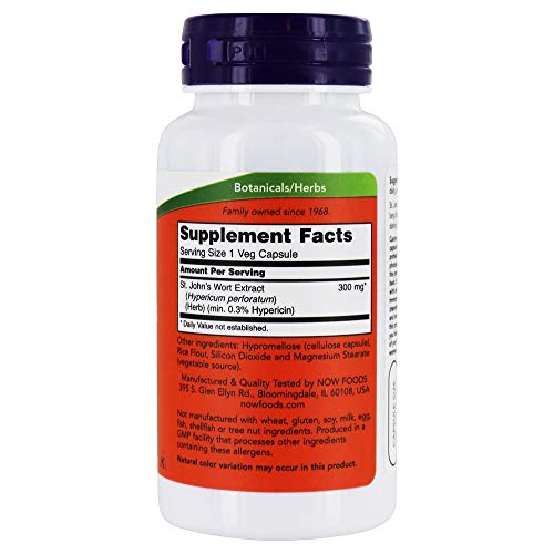 Now Foods St. Johns Wort 300mg 100 Vcaps