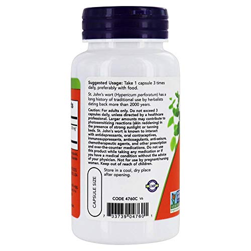 Now Foods St. Johns Wort 300mg 100 Vcaps
