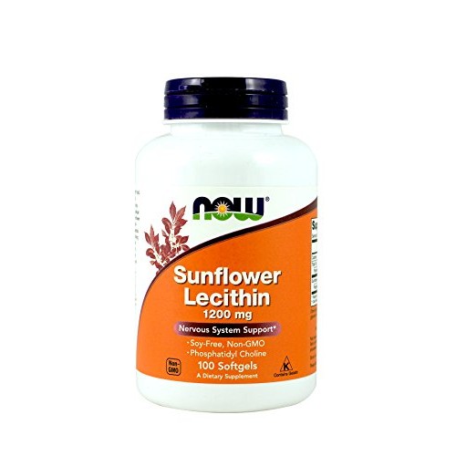 NOW Foods Sunflower Lecithin 1,200 Mg Softgels, 2 Pk